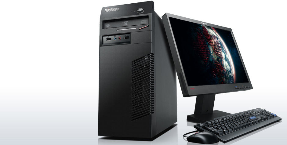 Lenovo ThinkCentre M72e Intel® Core™ i3 i3-2120 4 GB DDR3-SDRAM 500 GB Windows 7 Professional Mini Tower PC Black