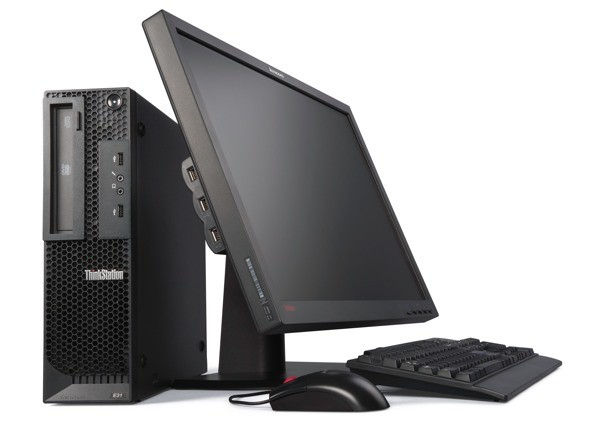 Lenovo ThinkStation E31 Intel® Core™ i3 i3-2130 4 GB DDR3-SDRAM 128 GB Windows 7 Professional SFF Workstation Black