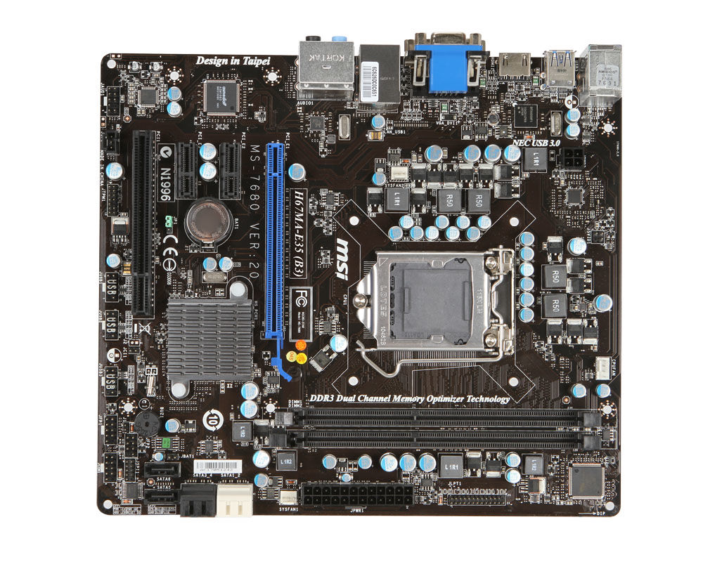 MSI H67MA-E35-B3 motherboard Intel® H67 LGA 1155 (Socket H2) micro ATX