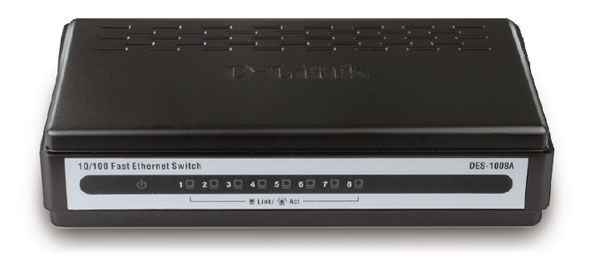 D-Link 8-Port 10/100 Switch Unmanaged Black