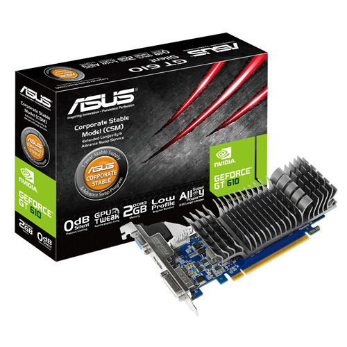 ASUS GT610-2GD3-CSM graphics card NVIDIA GeForce GT 610 2 GB GDDR3