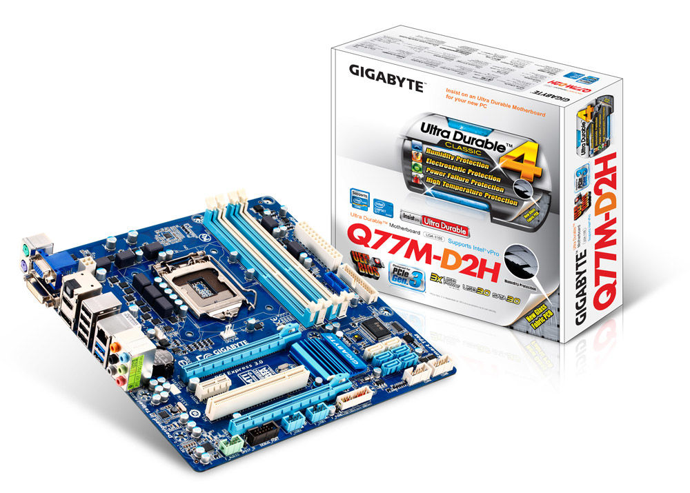 GIGABYTE GA-Q77M-D2H (rev. 1.0) Intel® Q77 Express LGA 1155 (Socket H2) micro ATX