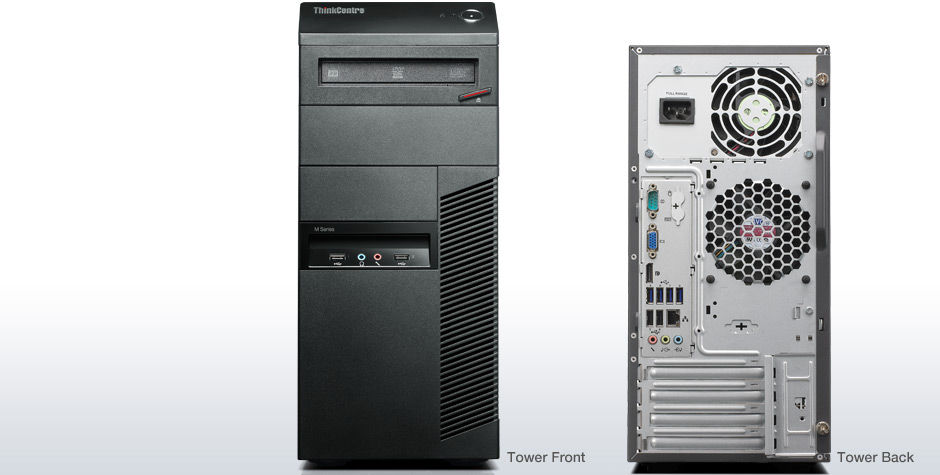 Lenovo ThinkCentre M82 Intel® Core™ i5 i5-3470 4 GB DDR3-SDRAM 500 GB Windows 7 Professional Mini Tower PC Black