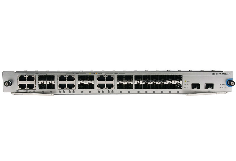 D-Link DGS-6600-24SC2XS network switch module 10 Gigabit Ethernet, Gigabit Ethernet
