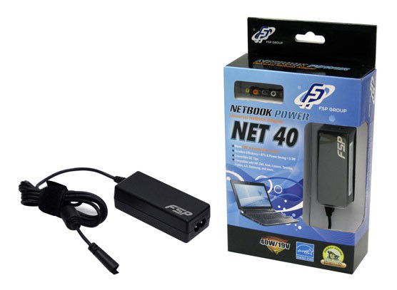 FSP NET40 power adapter/inverter Indoor 40 W Black