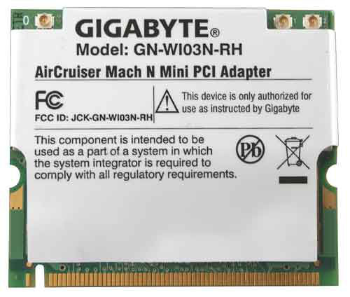 GIGABYTE GN-WI03N-RH network card Internal WLAN 300 Mbit/s