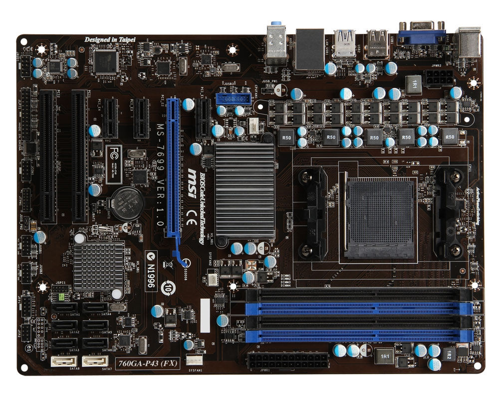 MSI MB 760GA-P43 AMD 760G Socket AM3+ ATX