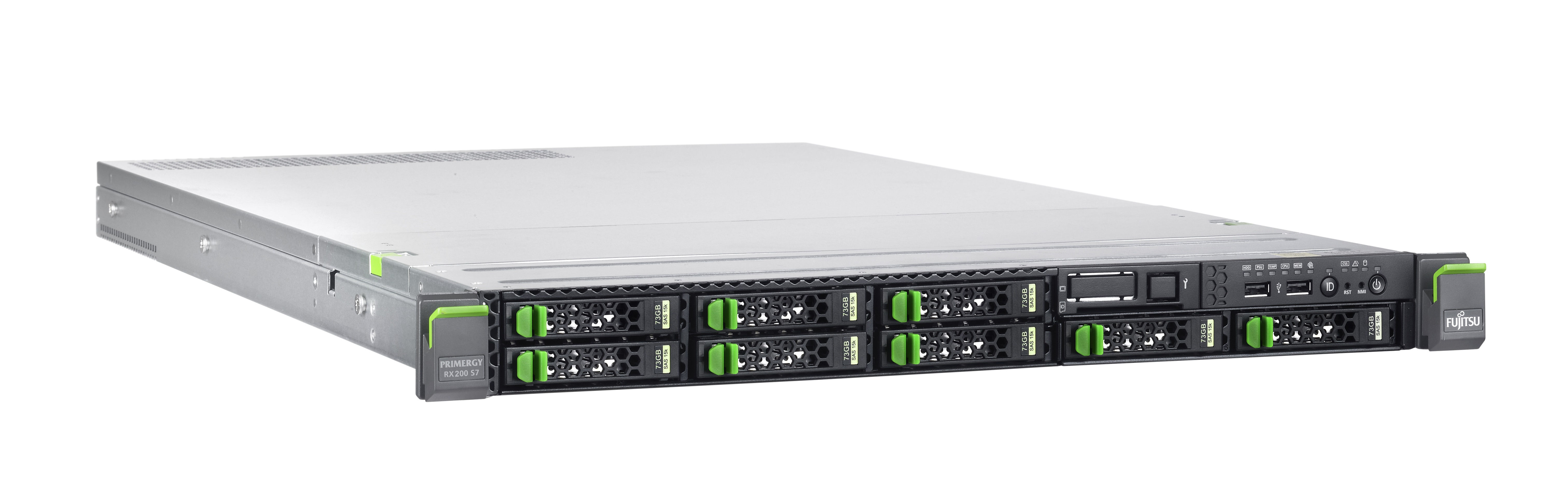 Fujitsu PRIMERGY RX200 S7 server 0 GB Rack (1U) Intel® Xeon® E5 Family E5-2620 2 GHz 8 GB DDR3-SDRAM 450 W Windows Server 2012 R2 Essentials