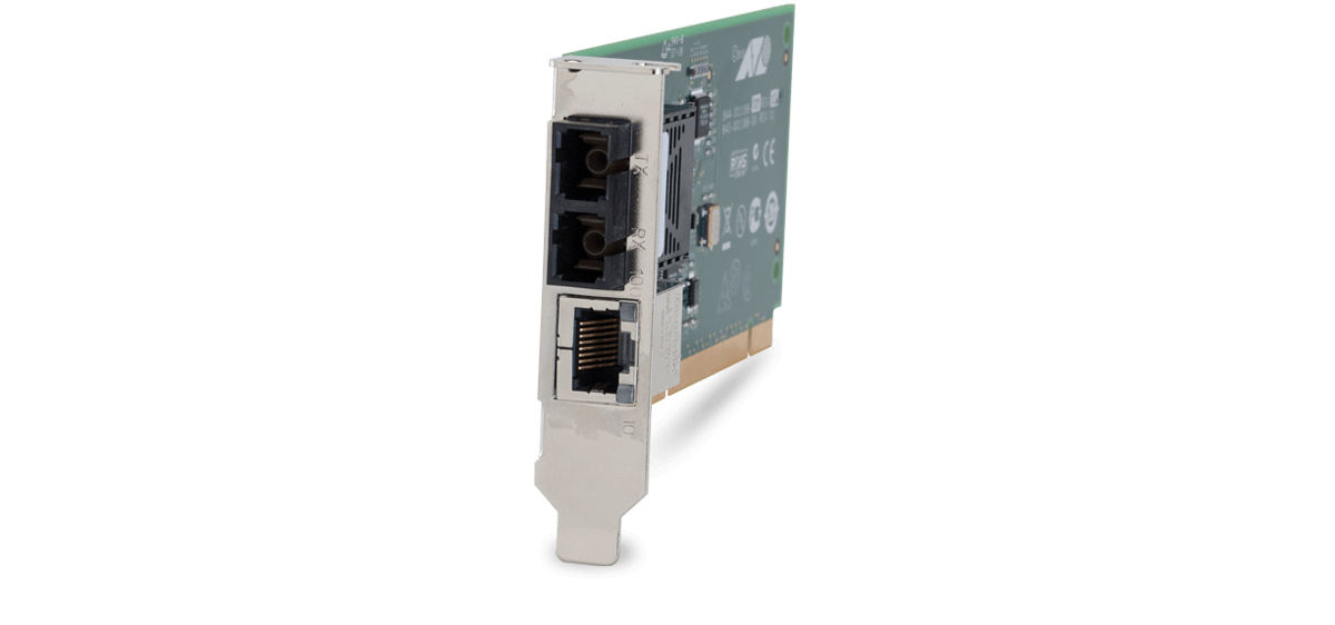 Allied Telesis MC102XLPCIE network media converter Internal 100 Mbit/s 1310 nm Multi-mode Green
