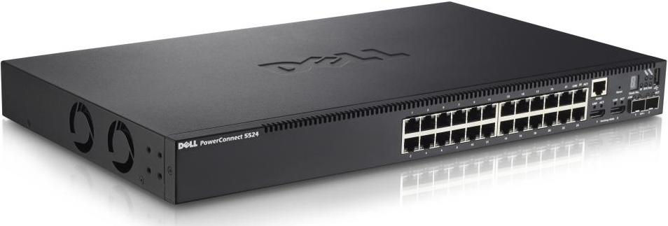 DELL PowerConnect 5524 Managed L2 Power over Ethernet (PoE) 1U Black