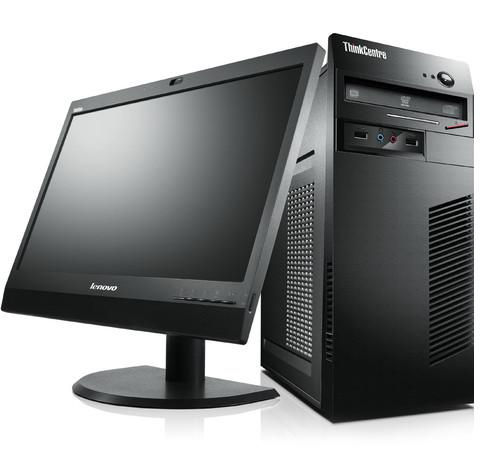 Lenovo ThinkCentre M72e + ThinkVision LT1952p Intel® Core™ i3 i3-2120 4 GB DDR3-SDRAM 500 GB Windows 7 Professional Tower PC Black