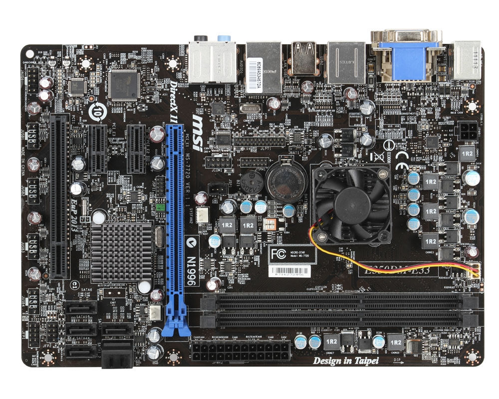 MSI E350DM-E33 motherboard AMD Hudson D1 BGA 413 (Socket FT1) micro ATX