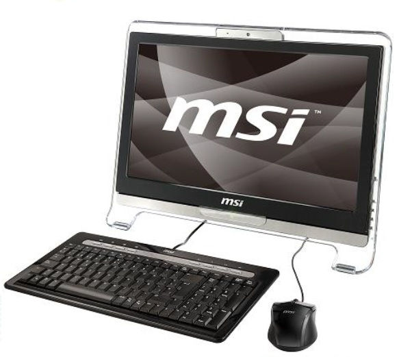 MSI AE1920-272FR Intel Atom® D525 47 cm (18.5") 1366 x 768 pixels Touchscreen 2 GB DDR3-SDRAM 320 GB HDD Windows 7 Home Premium Black