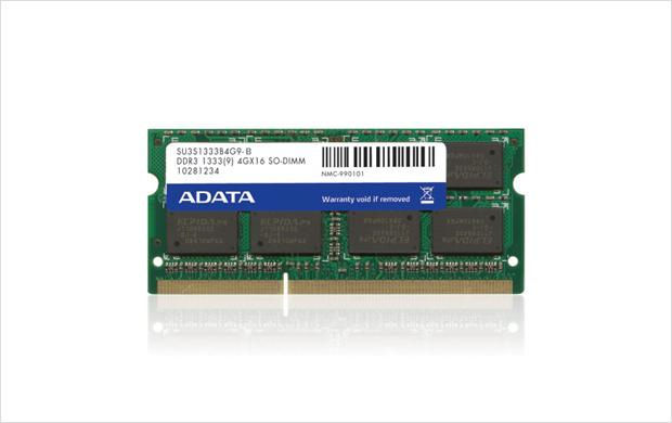 ADATA DDR3 SO-DIMM 8GB memory module 1 x 8 GB 204-pin SO-DIMM
