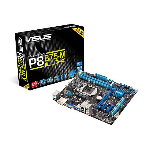 ASUS P8B75-M LX motherboard Intel B75 LGA 1155 (Socket H2) micro ATX