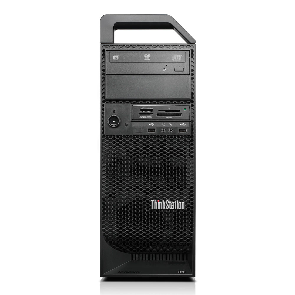 Lenovo ThinkStation S30 Intel® Xeon® E5 Family E5-1603 4 GB DDR3-SDRAM 500 GB HDD NVIDIA® Quadro® 410 Windows 7 Professional Tower Workstation Black