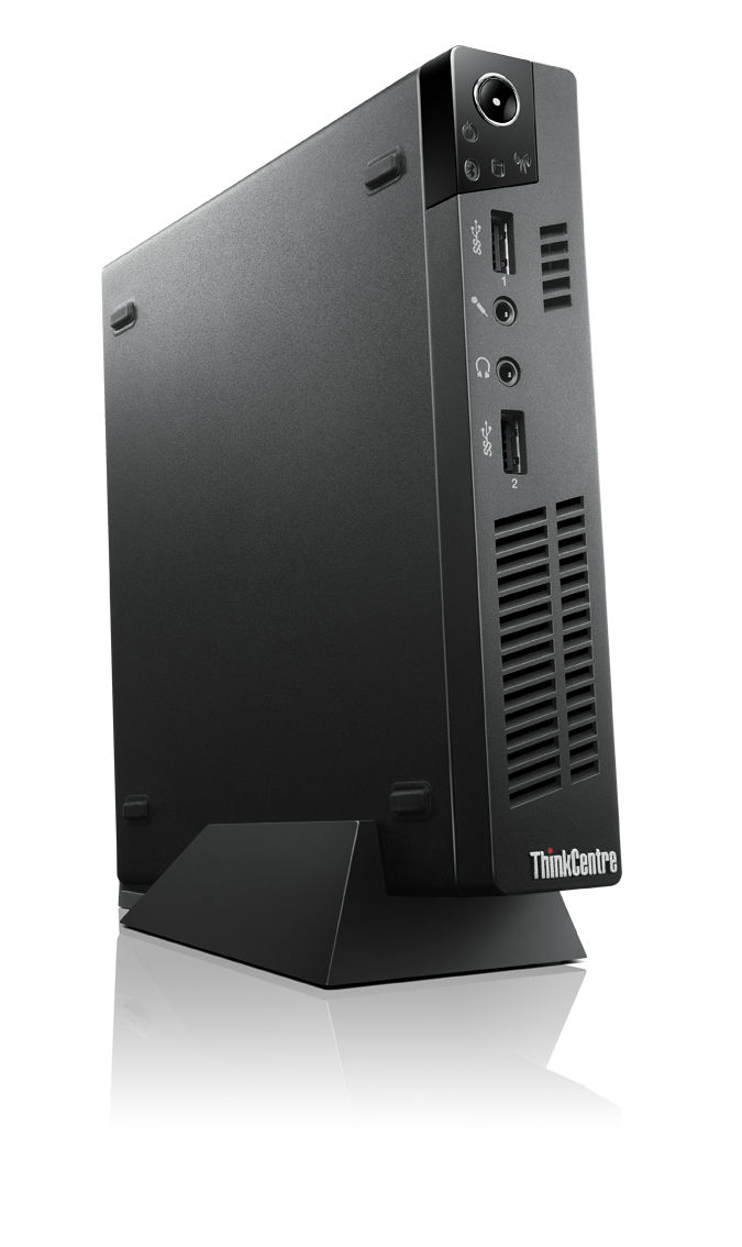 Lenovo ThinkCentre M72e Intel Pentium G G630T 4 GB DDR3-SDRAM 500 GB HDD Windows 7 Professional USFF PC Black