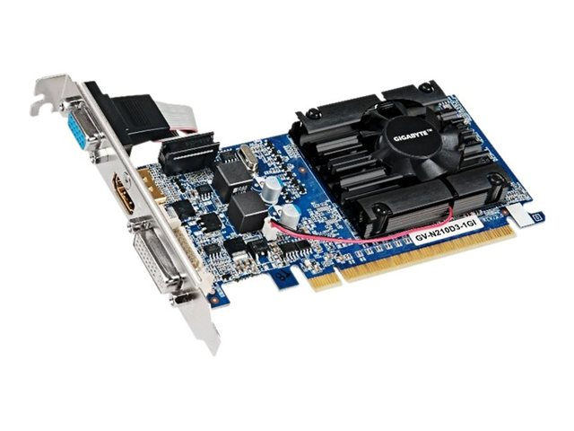 GIGABYTE GV-N210D3-1GI REV 3.0 graphics card NVIDIA GeForce 210 1 GB GDDR3