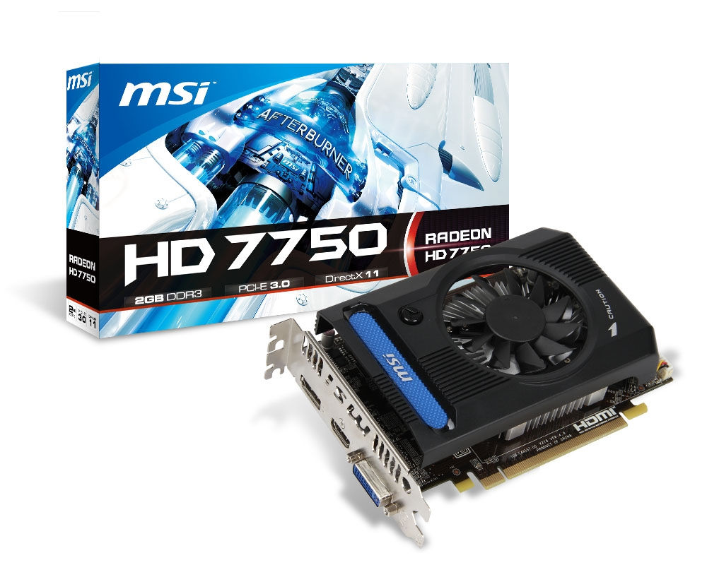 MSI V279-032R graphics card AMD Radeon HD7750 2 GB GDDR3