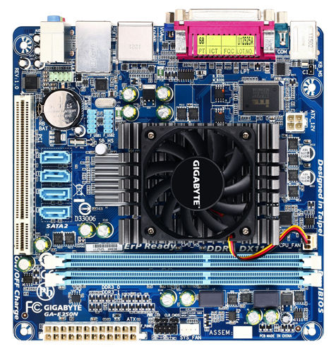 GIGABYTE GA-E350N motherboard AMD A45 FCH BGA 413 (Socket FT1) mini ITX