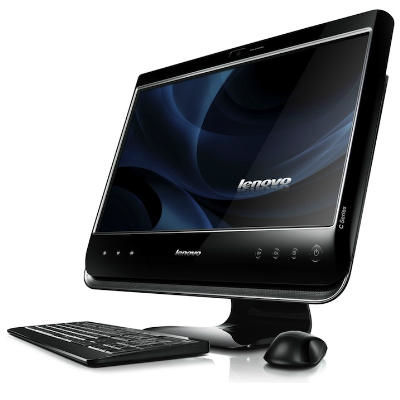 Lenovo Essential C200 Intel Atom® D525 47 cm (18.5") 1366 x 768 pixels 2 GB DDR3-SDRAM 250 GB HDD Windows 7 Home Basic Black