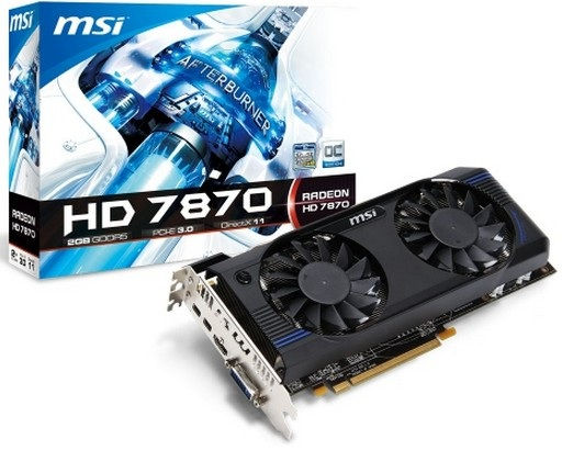 MSI R7870-2GD5T/OC graphics card AMD Radeon HD7870 2 GB GDDR5