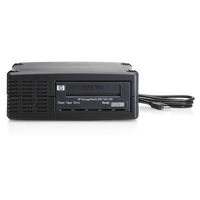 HP StoreEver DAT 160 USB in 1U Rack-mount Kit Storage auto loader & library Tape Cartridge