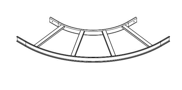 Middle Atlantic 90 degree Horizontal Bend 12"