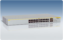 Allied Telesis 24-port 10/100/1000T stackable GE Switch w/ 4xSFP ports Managed L2