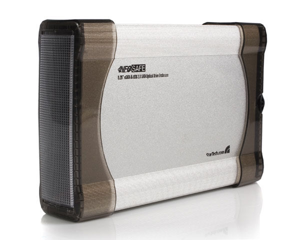 StarTech.com InfoSafe 5.25” eSATA/USB 2.0 SATA Silver