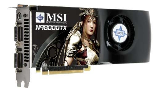 MSI V801-446R graphics card GeForce 9800 GTX GDDR3