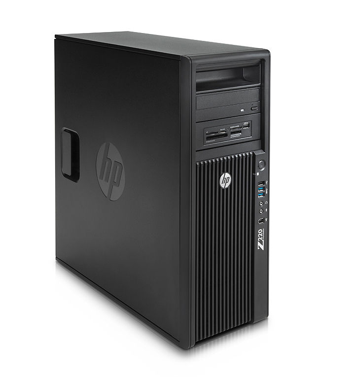 HP Z220 CMT Intel® Core™ i7 i7-3770 8 GB DDR3-SDRAM 2 TB Windows 7 Professional Minitower Workstation Black
