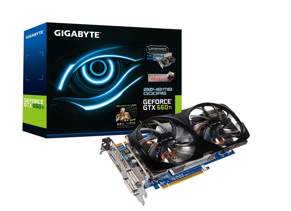 GIGABYTE GV-N66TOC-2GD-EU graphics card NVIDIA GeForce GTX 660 Ti 2 GB GDDR5