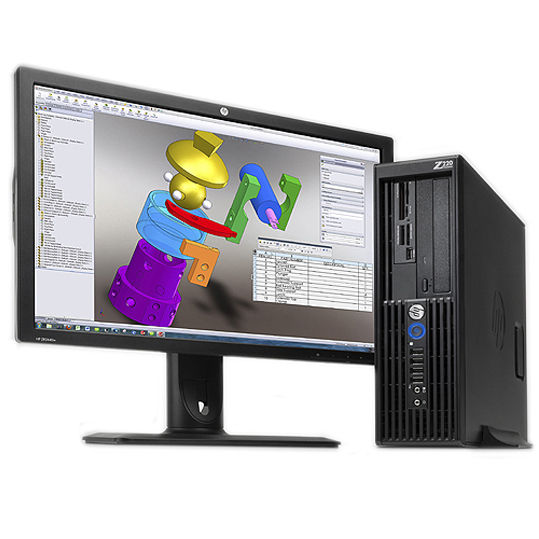HP WORKSTATION BUNDEL (WM486EA+XW477AT) Z220 SFF Quad-Core Xeon E3-1225v2 (3.2-3.6GHz) en Intel HD Graphics P4000 en 24" ZR2440w Intel® Xeon® E3 V2 Family 4 GB DDR3-SDRAM Windows 7 Professional Black