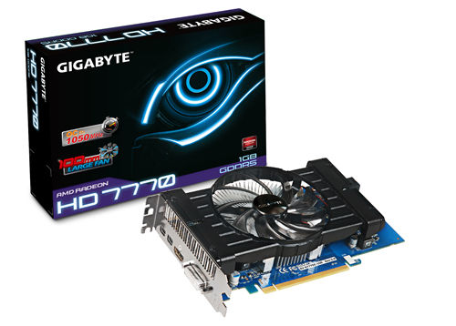 GIGABYTE GV-R777OC-1GD V2.0 graphics card AMD Radeon HD7770 1 GB GDDR5