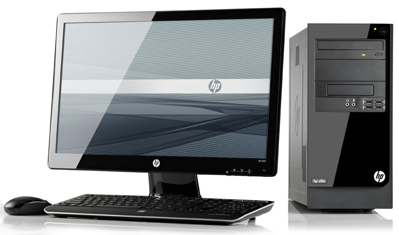 HP Elite 7500 MT + LE2202x Intel® Core™ i3 i3-2120 2 GB DDR3-SDRAM 500 GB Windows 7 Professional Micro Tower PC Black
