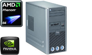 Fujitsu SCALEO Pa 2666, AMD Phenom 9600 AM2+, 4GB, 500GB SATA AMD Radeon HD 3850 Windows Vista Home Premium Desktop PC