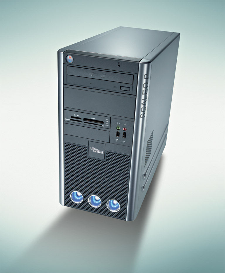 Fujitsu SCALEO Pi 2662, Intel Core 2Q Q6600, 3GB, 2x500GB SATA Intel® Core™2 Quad 1 TB NVIDIA GeForce 8600 GS Windows Vista Home Premium Desktop PC