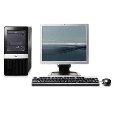 HP Compaq dx2400 Pentium E2160 Microtower PC and L1950 Flat Panel Monitor