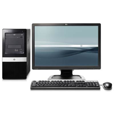 HP Compaq dx2400 Pentium E2160 Microtower PC and L2245w Flat Panel Monitor