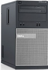 DELL OptiPlex 390 Intel® Celeron® G460 2 GB DDR3-SDRAM 250 GB Windows 7 Professional Midi Tower PC Black, Grey