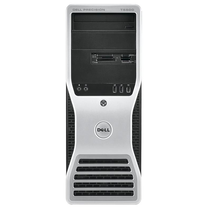 DELL Precision T5500 Intel® Xeon® 5000 Sequence E5620 8 GB DDR3-SDRAM Windows 7 Professional Tower Workstation Black, Silver