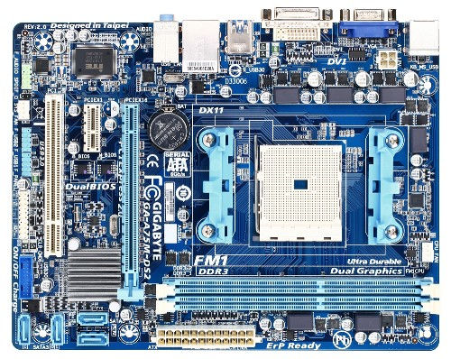 GIGABYTE GA-A75M-DS2 (rev. 2.0) AMD A75 micro ATX