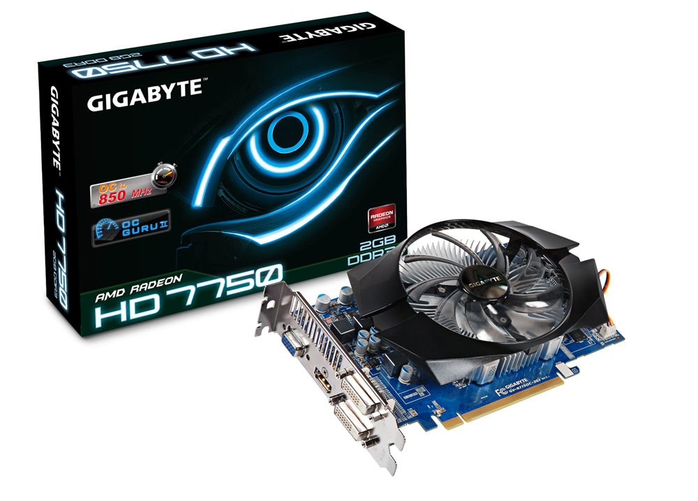 GIGABYTE GV-R775OC-2GI graphics card AMD Radeon HD7750 2 GB GDDR3