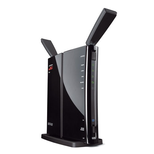 Buffalo N600 wireless router Gigabit Ethernet Black