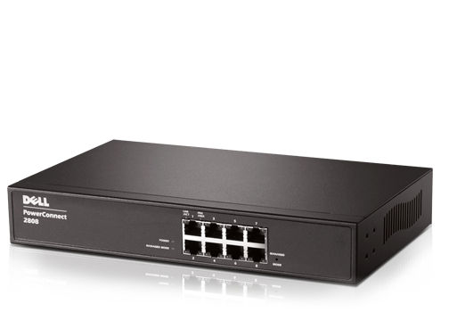 DELL PowerConnect 2808 Unmanaged 1U Black