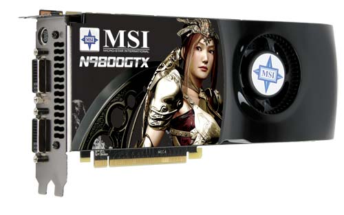 MSI N9800GTX-T2D512-OC graphics card GeForce 9800 GTX GDDR3