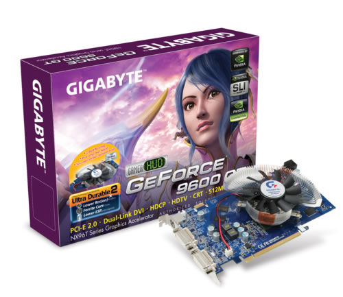 GIGABYTE GeForce 9600 GT 512MB GDDR3
