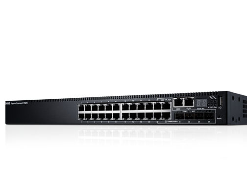 DELL PowerConnect 7024 Managed L3 Power over Ethernet (PoE) 1U Black