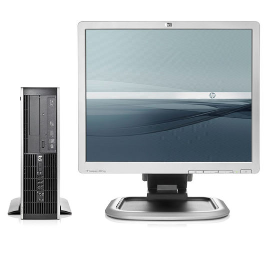 HP Compaq Elite 8300 SFF + LA1951g Intel® Core™ i3 i3-3220 4 GB DDR3-SDRAM 500 GB HDD Windows 7 Professional PC Black